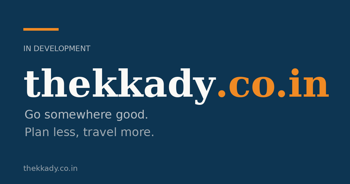 Link preview image for thekkady.co.in